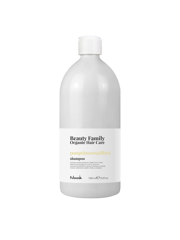BEAUTY FAMILY OHC – Pamplemousse rose & Kiwi – Shampooing 1000 ml – Cheveux bouclés ou ondulés