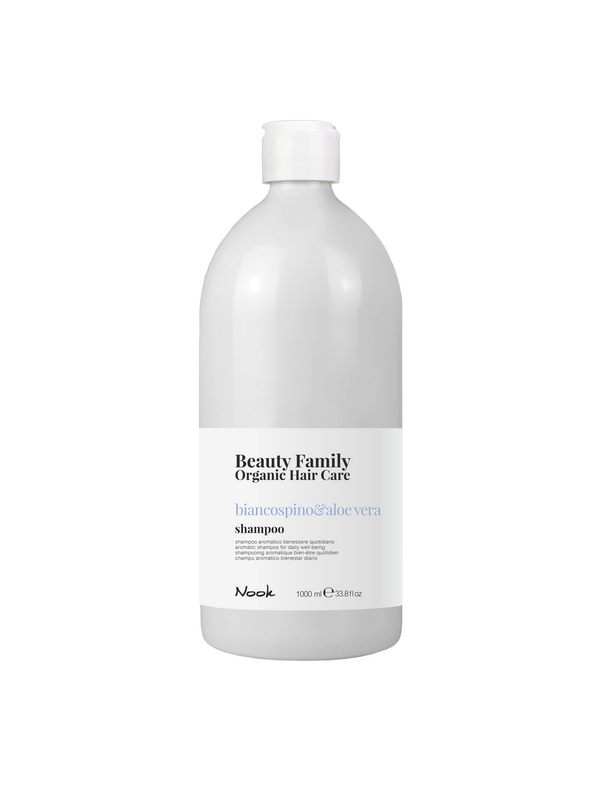 BEAUTY FAMILY OHC – Aubépine & Aloe Vera – Shampooing 1000 ml – Bien-être quotidien