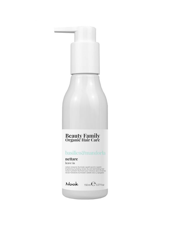 BEAUTY FAMILY OHC – Basilic & Amande – Nectar hydratant 150 ml – Cheveux secs et ternes