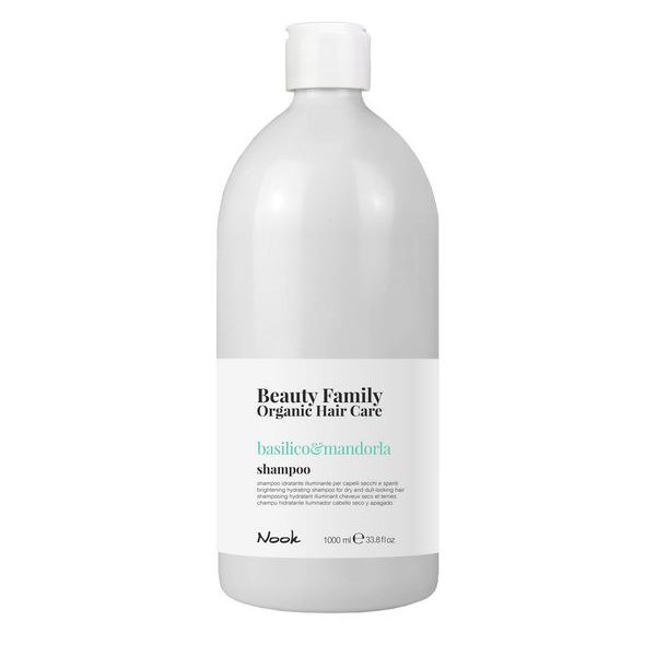 MXSHA27298þBEAUTY FAMILY OHC - Basilic & Amande - Shampooing 1000 ml - Cheveux secs et ternes