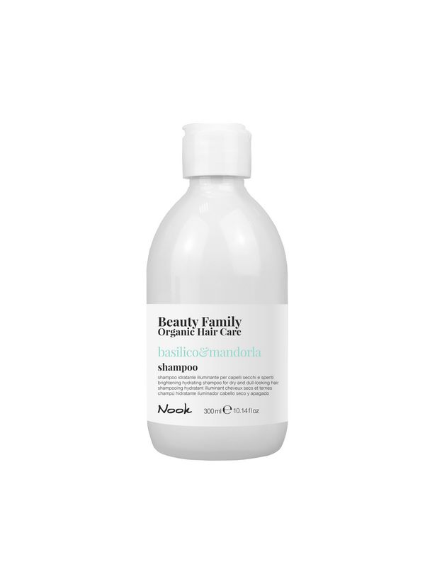 BEAUTY FAMILY OHC – Basilic & Amande – Shampooing 300 ml – Cheveux secs et ternes