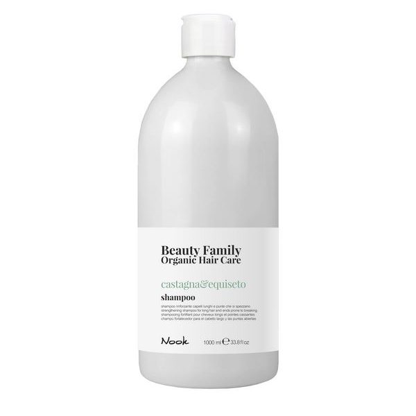 MXSHA27305þBEAUTY FAMILY OHC - Châtaigne & Prêle des champs - Shampooing 1000 ml - Cheveux longs et pointes cas
