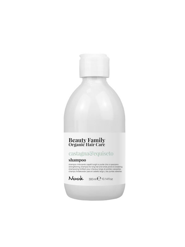 BEAUTY FAMILY OHC – Châtaigne & Prêle des champs – Shampooing 300 ml – Cheveux longs et pointes cass