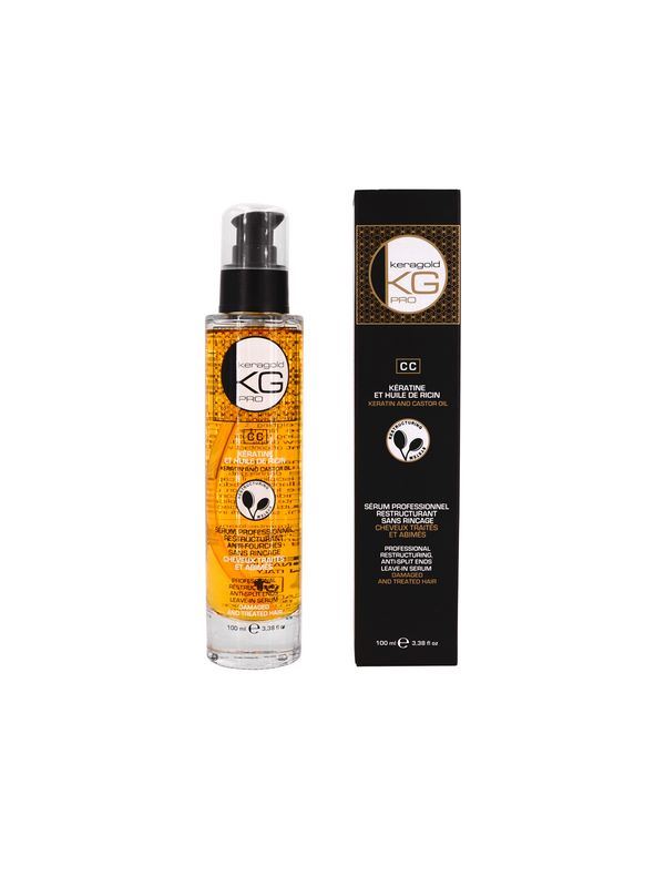KERAGOLD – CC – Sérum 100 ml – Kératine et huile de ricin