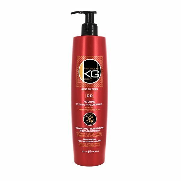 K22463þKERAGOLD - DD - Shampooing 500 ml - Kératine et acide hyaluronique sans sulfates