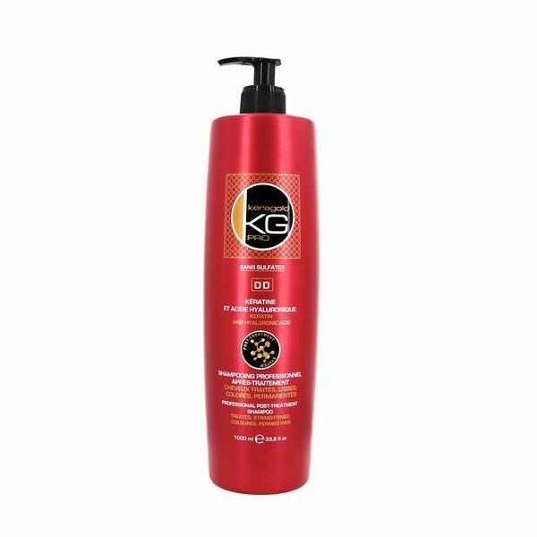 K22468þKERAGOLD - DD - Shampooing 1000 ml - Kératine et acide hyaluronique sans sulfates