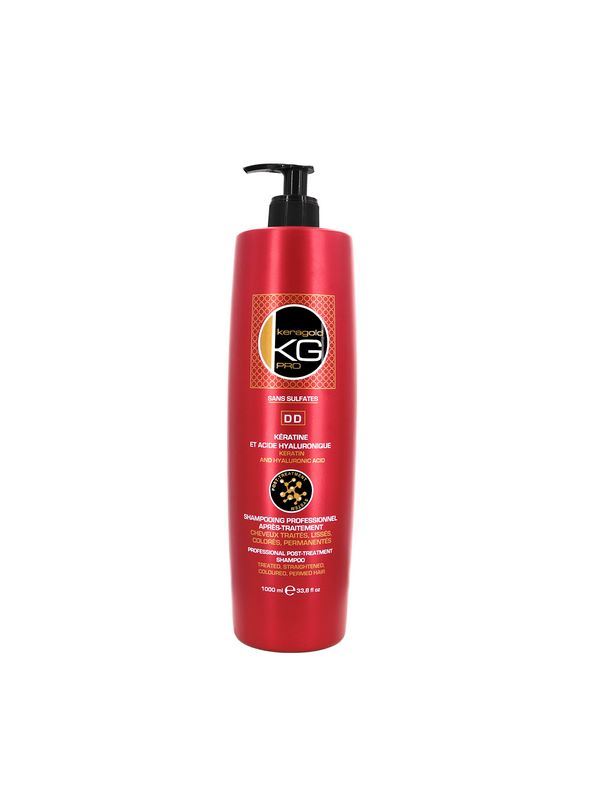 KERAGOLD – DD – Shampooing 1000 ml – Kératine et acide hyaluronique sans sulfates