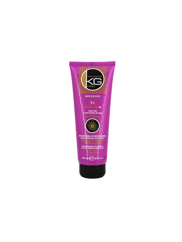 KERAGOLD – XL – Shampooing 250 ml – Kératine et protéines de soie sans sulfates