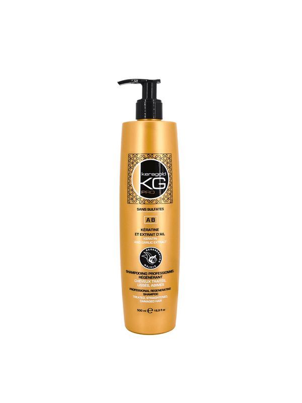 KERAGOLD – AB – Shampooing 500 ml – Kératine et extrait d’ail sans sulfates