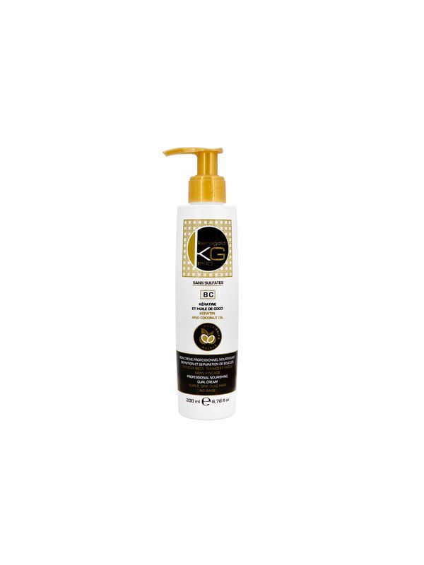 KERAGOLD – BC – Soin crème 200 ml – Kératine et huile de coco sans sulfates