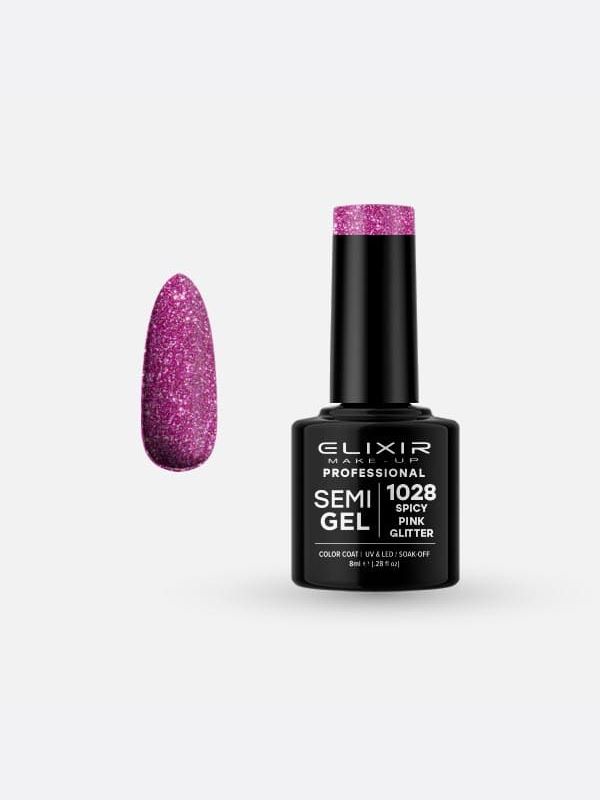 VSP ELIXIR #1028 SPICY PINK GLITTER