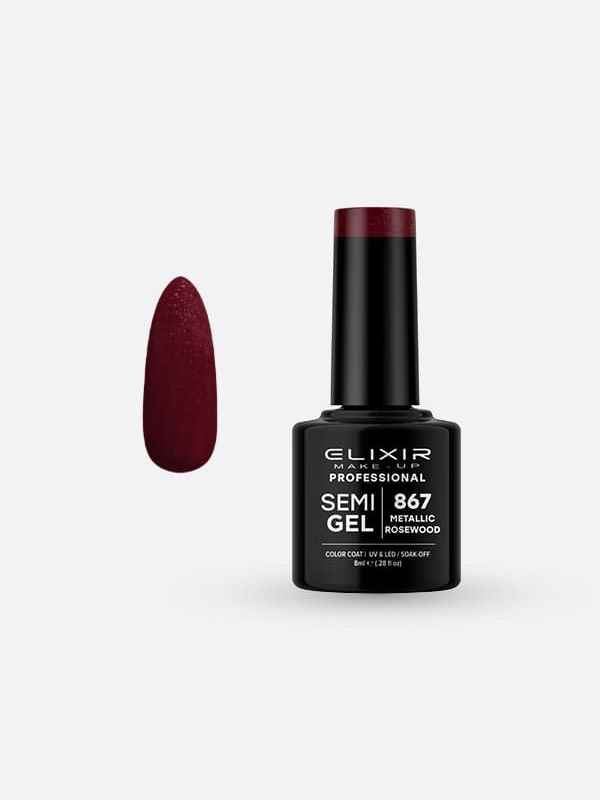 VSP ELIXIR #867 – Bordeaux Noir Glitter